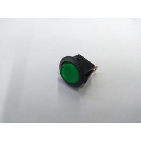 KAPCSOLÓ KEREK ZÖLD 12V