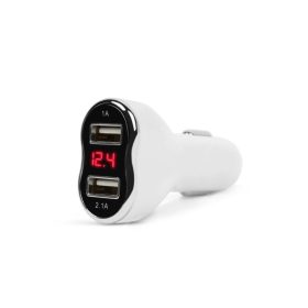 SZIVARGYÚJTÓS USB 2.1 TÖLTŐ 2 KIMENET FEHÉR 