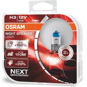 IZZÓ H3 12V OSRAM NIGHT BRAKER LASER +150%