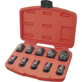   EXTOL DUGÓKULCS KÉSZLET GÉPI 10DB-OS 1/2', 9-27MMx37MM