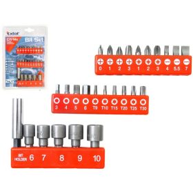 EXTOL BIT KÉSZLET 26DB-OS