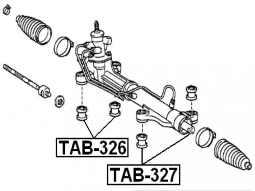 KORMÁNYMŰ SZILENT TOYOTA 24X35X10 TY-105A