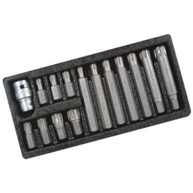 YATO BIT KÉSZLET RIBE 1/2' 15 DARABOS