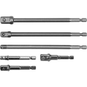   YATO DUGÓKULCS ADAPTER BITBEFOGÁSÚ KLT 1/4' 3/8' 1/2' 6 részes