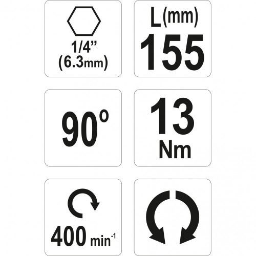 YATO SAROKCSAVAROZÓ ADAPTER 90° 155MM
