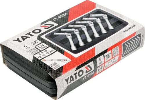 YATO CSUKLÓS GYERTYAKULCS KÉSZLET 6 RÉSZES 3/8'