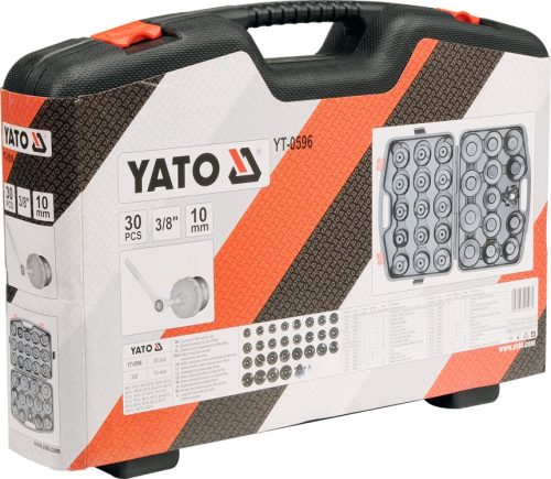 YATO OLAJSZŰRŐ LESZEDŐ KÉSZLET 30 RÉSZES 3/8'