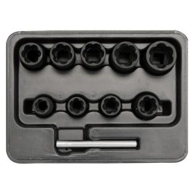   YATO RONCSOLT CSAVARFEJ LESZEDŐ KÉSZLET 10 RÉSZES 3/8'