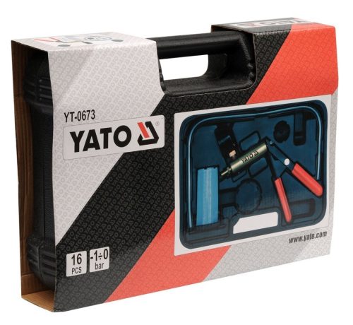 YATO VÁKUM- ÉS AC- PUMPA MÉRŐ KÉSZLET 10 RÉSZES -1÷0 BAR