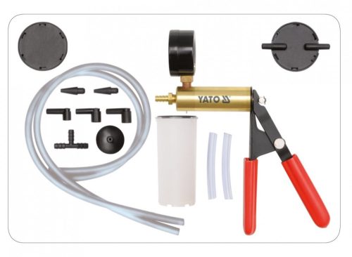 YATO VÁKUM- ÉS AC- PUMPA MÉRŐ KÉSZLET 10 RÉSZES -1÷0 BAR