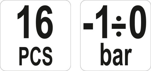 YATO VÁKUM- ÉS AC- PUMPA MÉRŐ KÉSZLET 10 RÉSZES -1÷0 BAR