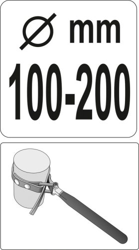 YATO OLAJSZŰRŐ LESZEDŐ SZALAGOS 100-200MM