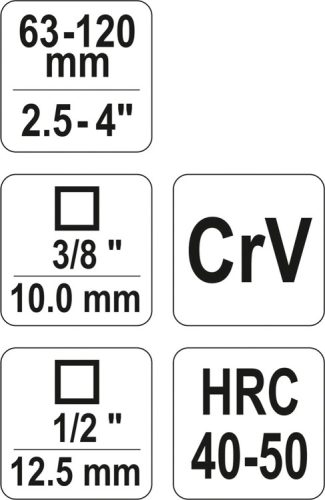 YATO 3 KÖRMÖS OLAJSZŰRŐ LESZEDŐ 63-120MM