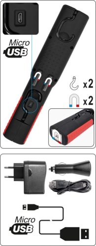 YATO AKKUS SZERELŐ LED LÁMPA 3W COB