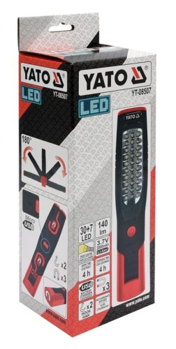 YATO AKKUS LED LÁMPA (30+7 LED) 3,7 V