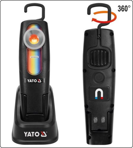 YATO COB LED SZÍNVIZSGÁLÓ AKKUS LÁMPA 5W 400LM