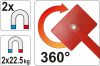 YATO MÁGNESES HEGESZTÉSI MUNKADARABTARTÓ 85x65x22 2x22,5 kg