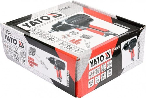 YATO LÉGKULCS 1/2' 680Nm 184L/PERC TWIN HAMMER