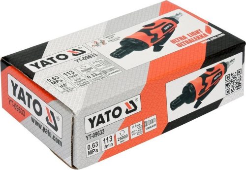 YATO PNEUMATIKUS EGYENES CSISZOLÓ KÖNNYÍTETT 113L/PERC 6,3 BAR