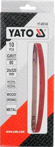 YATO CSISZOLÓ SZALAG 20X520MM P80 10DB