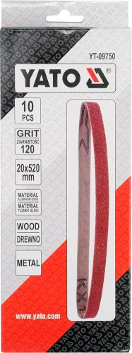 YATO CSISZOLÓ SZALAG 20X520MM P120 10DB