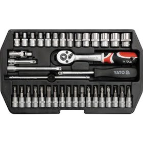 YATO DUGÓKULCS KÉSZLET 1/4 COL 38 DB-OS