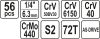 YATO DUGÓKULCS KÉSZLET 1/4' 4-13MM 56 RÉSZES