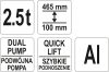 YATO HIDRAULIKUS KROKODIL EMELŐ 2,5T 100-465MM