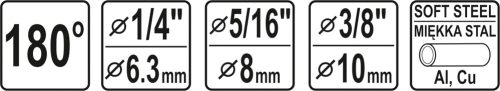 YATO KÉZI CSŐHAJLÍTÓ 6,8,10MM