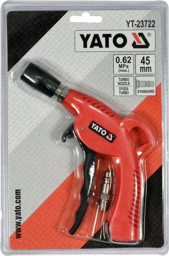 YATO PNEUMATIKUS LEFÚVATÓ PISZTOLY TURBO, 6 BAR 45MM FÚVÓKA