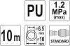 YATO PNEUMATIKUS TÖMLŐ SPIRÁL GY.CSAT. 10 m 12 BAR 6,5mm