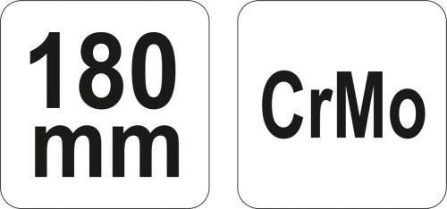 YATO KOMBINÁLT ANYA-CSŐFOGÓ EGYENES FEJJEL 180MM