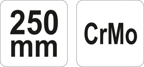 YATO KOMBINÁLT ANYA-CSŐFOGÓ EGYENES FEJJEL 250MM