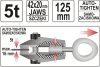 YATO EGYENES LEMEZHÚZÓ, ÖNSZORÍTÓ POFÁVAL 5T 125MM