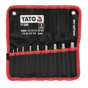YATO BŐRLYUKASZTÓ KÉSZLET 2-10MM 9 RÉSZES