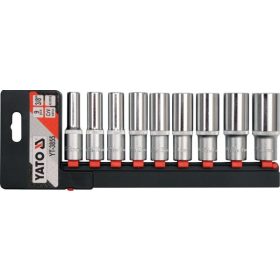 YATO DUGÓKULCS KÉSZLET, 9DARABOS, 3/8' 10MM