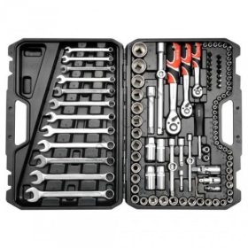   YATO Yato YT-38831 Dugókulcs készlet racsnis hajtókarral 1/2', 1/4', 3/8' 111 db-os