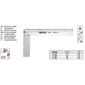 YATO DERÉKSZÖG 250MM