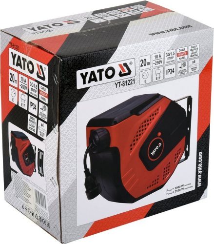 YATO AUTOMATA KÁBELDOB FALRA SZERELHETŐ 20M