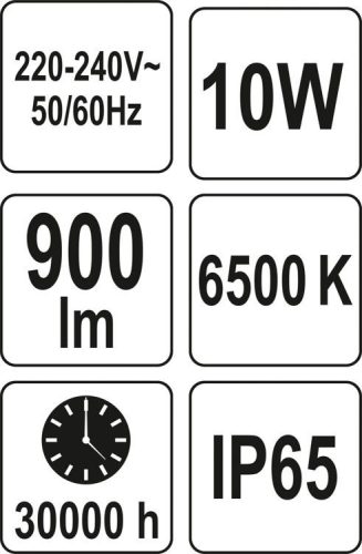 YATO LED REFLEKTOR SMD LED 10W 900Lm