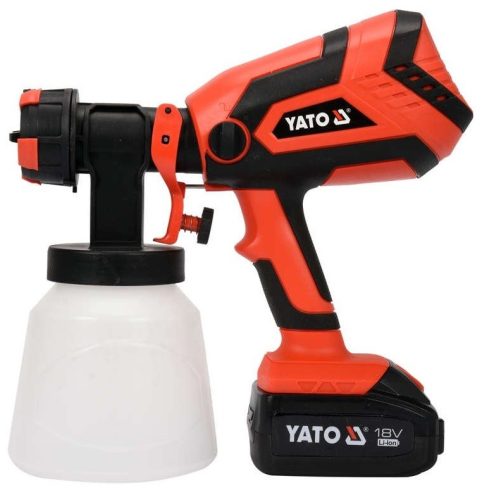 YATO AKKUS FESTÉKSZÓRÓ 18V 4.0Ah+TÖLTŐ Ø 2,2 mm 1 L