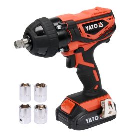 YATO AKKUS ÜTVECSAVAROZÓ 18V 300Nm 2Ah AKKU+TÖLTŐ