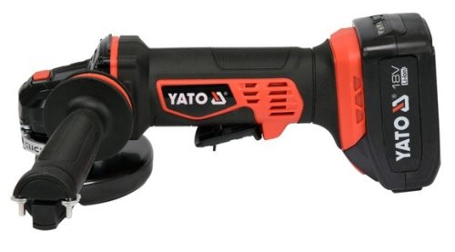 YATO AKKUS SAROKCSISZOLÓ 18V 125MM 2X3,0Ah AKKU+TÖLTŐ