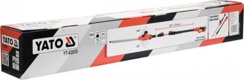YATO AKKUS LOMBNYÍRÓ 18V AKKU-TÖLTŐ NÉLKÜL 207-274CM