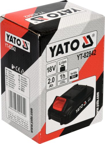 YATO AKKUMULÁTOR 18V 2,0Ah Li-ion