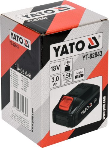 YATO AKKUMLÁTOR 18 V / 3,0 AH LI-ION