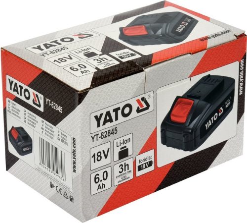 YATO AKKUMULÁTOR 18V 6,0Ah Li-ion