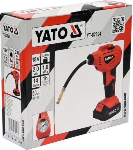 YATO AKKUS PUMPA 18V 2,0Ah AKKU+TÖLTŐ