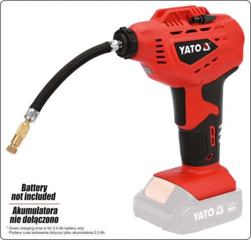 YATO AKKUS PUMPA 18V AKKU-TÖLTŐ NÉLKÜL