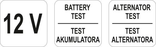 YATO AKKUTESZTER 6-12V CCA 150-1400A